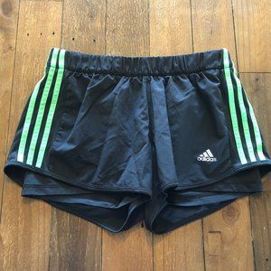 Adidas running shorts with boyshort liner Size Med